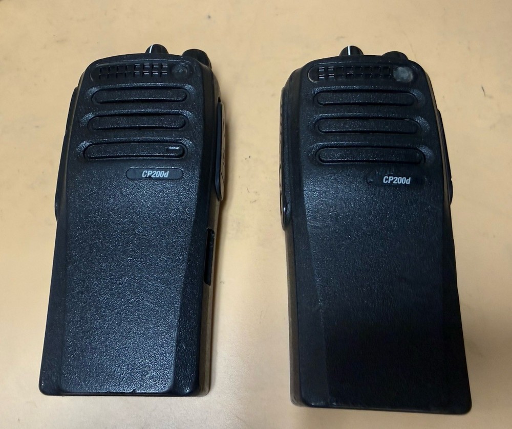 2x Motorola CP200D UHF Digital Portable Radios AAH01QDC9JA2AN / No Batteries