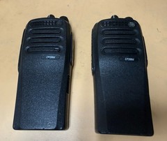 2x Motorola CP200D UHF Digital Portable Radios AAH01QDC9JA2AN / No Batteries