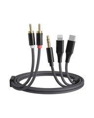Flexible 6FT RCA Audio Cable – Ideal for Home Theater, Car Stereo & Speakers