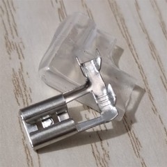 10-200 Set Female 6.3mm Flag Spade Terminal Wire Connector Sleeve Right Angle US