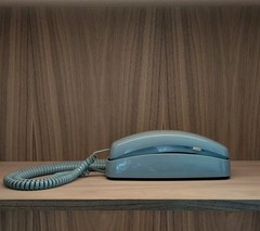 Vintage AT&T Trimline Light Blue 210 Touch Tone Push Button Landline Not Tested