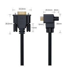 Durable VGA Cable – Male to Male D-Sub 15-Pin Ideal for PC/Computer Monitors/LCD