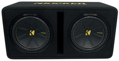 Kicker 50DCWC122 Dual 12″ Subwoofers+Vented Sub Box+Mono Amplifier+Wires DCWC122