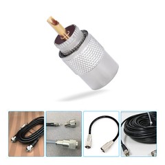 10-pack PL-259 Solder Connector Plug with Reducer for RG8X Coax Cable USA