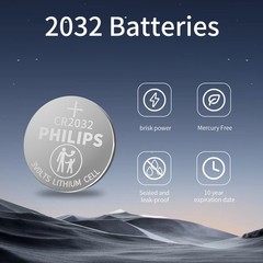 20Pack PHILIPS LITHIUM Battery 3V CR2032 2032 BR2032 DL2032 Button Cell Remote