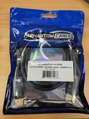 DisplayPort Cable 1.4 6Ft 8K 60Hz VESA Certified HBR3 32AWG CL3