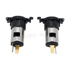 Pair DC 12V 120W Car Cigarette Lighter Female Power Outlet Socket Replacement