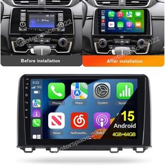 Android 15 For Honda CR-V CRV 2017-2021 Carplay Car Stereo Radio GPS Navi 4+64GB