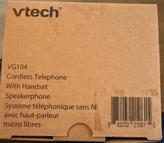 Vetch VG 104 Cordless Answering System With Handset Speaker Phone NEW
