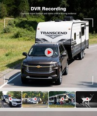 AUTO-VOX Wireless RV Rear &Side Cameras &7.2″ DVR Triple Split Monitor & Bracket
