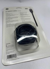 NEW GE 24148 HDMI Cable / Cord Black SEALED 6 ft General Electric Up to 1080P
