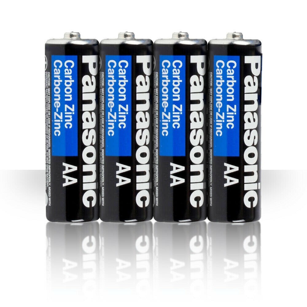 4 PCS Panasonic – Carbon Zinc AA Batteries Super Heavy Duty Power