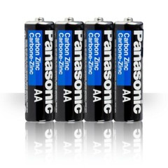 4 PCS Panasonic – Carbon Zinc AA Batteries Super Heavy Duty Power