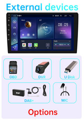 For Honda CRV 2007-2011 Carplay Android 15 Car Stereo Radio Navi GPS+Camera 64GB