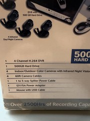 Bunker Hill 68332 Security System 500GB HD DVR 4 Cameras 4 Channel