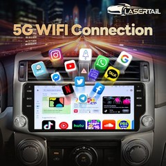 10.33″ Carplay Stereo Radio Head Unit For Toyota 4Runner 2010-2019 Tesla Style