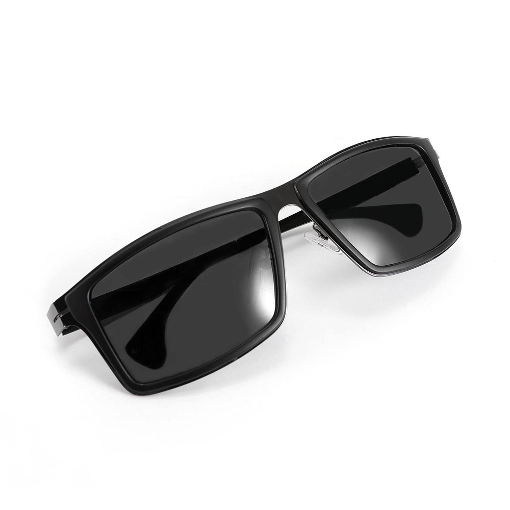 FEISEDY Polarized Lightweight Sports Sunglasses for Men Running 58mm, Black