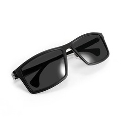 FEISEDY Polarized Lightweight Sports Sunglasses for Men Running 58mm, Black