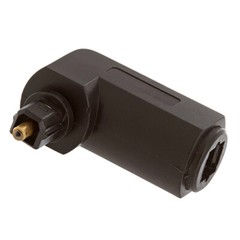 3pcs Right Angle Toslink Adapter Fiber Optic Mini Toslink Coupler Digital Audio