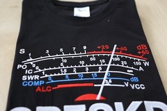 S-meter with Callsign, t-shirt, Embroidery for Ham Radio Size S-5XL