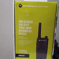 Motorola RMM2050 RM Series Two-Way Business Radio MURS 5 Channel 2W Black
