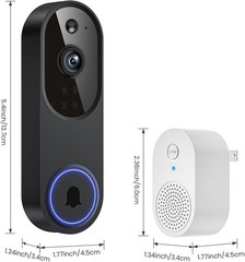 Ring Video Doorbell 1080p HD Camera WI-FI Night Vision Motion Detection Wireles