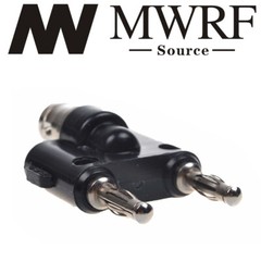 BNC Female Jack to Two Dual Banana Male plug Coaxial Adapter (US Stock)