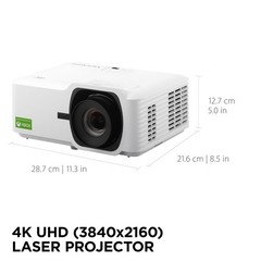 ViewSonic LX700-4K 3500 Lumens 4K UHD Laser Gaming Projector for Xbox (CR)