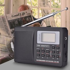 Portable Digital AM/FM/SW/MW/LW Radio Stereo Speaker Player Headphones Full Band