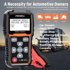 LED 12V Car Battery Load Tester Alternator Battery Analyzer Auto Diagnostic Tool