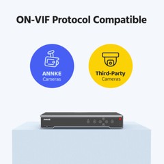 ANNKE 12MP 32CH NVR 16CH POE Security Recorder IP Network AI Human Facial Detect