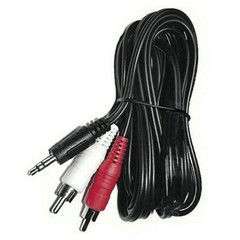 12ft 3.5mm to 2RCA Cable 1/8″ Stereo Audio Male to Dual RCA Male Y Splitter Cord