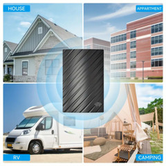 5600 Miles Digital TV Antenna 1080P 4K Waterproof HDTV Amplified Outdoor Indoor