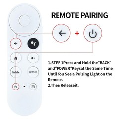 New Replaced Voice Remote Control For Chromecast With Google TV Bluetooth G9N9N