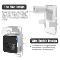 256GB USB Flash Drive, Outlet Wall Mount Holder for Blink Sync Module 2 with Sho
