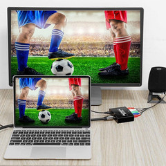 Ypbpr to HDMI Converter, Component to HDMI, RGB to HDMI Converter Supports Video