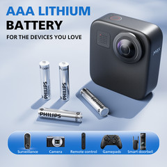 Philips AAA Li-ion Rechargeable Batteries 1.5V 1300mWh Lithium Triple A Lot
