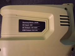 200W 20V Power Inverter to 110V-120v
