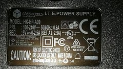 9 VOLT DC. AC / DC WALL POWER SUPPLY 2.5 AMPS, .COMES WITH A 4 PIN CONNECTOR !!