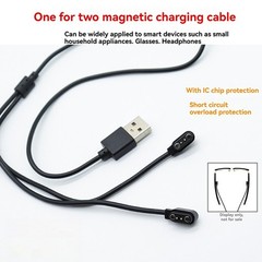 For Smart Glasses 2-in-1 Charger Smart Glasses Magnetic Charging Cable Wires USA