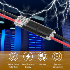 50pcs 2 Pin Waterproof Electrical Connector Car Automotive Wire Plug Terminal