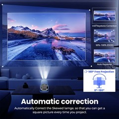 4K Mini Projector Android LED 1080P WiFi Bluetooth HD Portable Home Theater HDMI