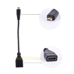 6 inch Micro HDMI Type D Male To HDMI Type A Female Adapter Cable