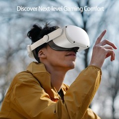 Head Strap for Meta Quest 2 VR Headset Elite Strap Adjustable Soft Cushion