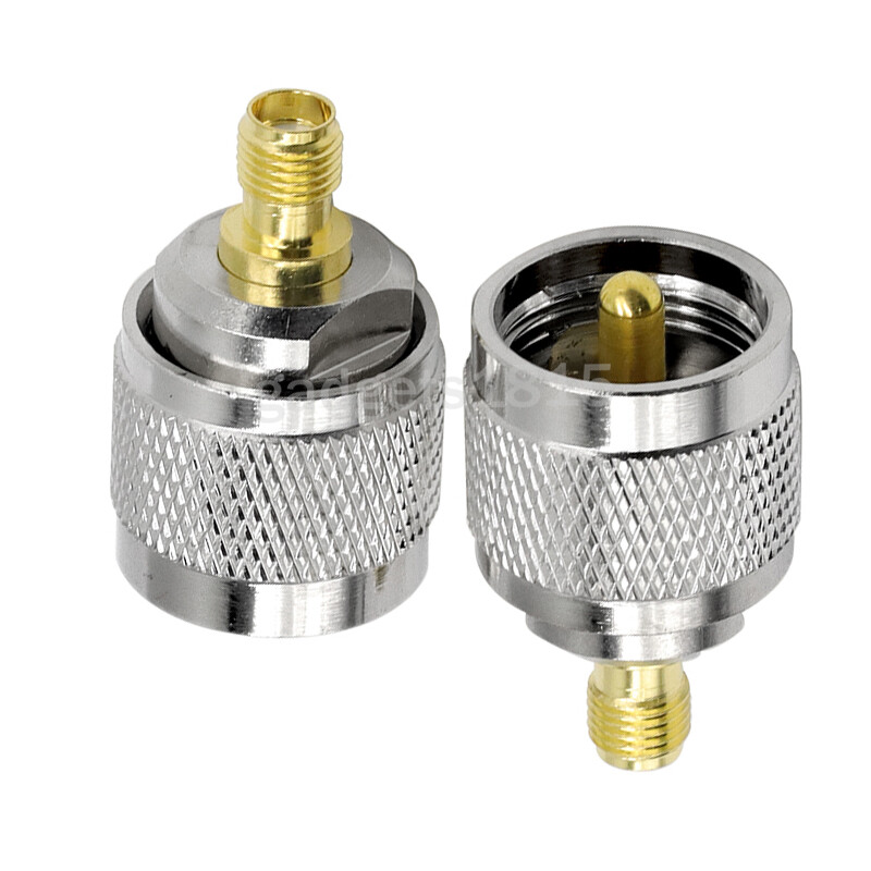 2/4/10Pcs PL259 UHF Male to SMA Female Jack RF Coax Adapter Barrel Connectors