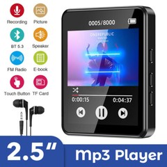 2.5 inch Full Touch Screen Bluetooth 5.3 HIFI Android MP3 Music MP4 Video Player
