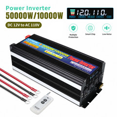 5000W 10000W Car Power Inverter DC 12V to 110V Converter with Remote Controller