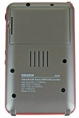 DEGEN DE28 Rechargeable AM FM ShortWave Radio Voice Recorder MP3 Player