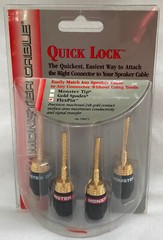 Monster Quick Lock Flex Tip Modular Speaker Cable Termination z2 bi-wire biwire