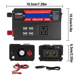 5000W Car Power Inverter 12V 24V to AC 110V Modified Sine Wave Solar Converter